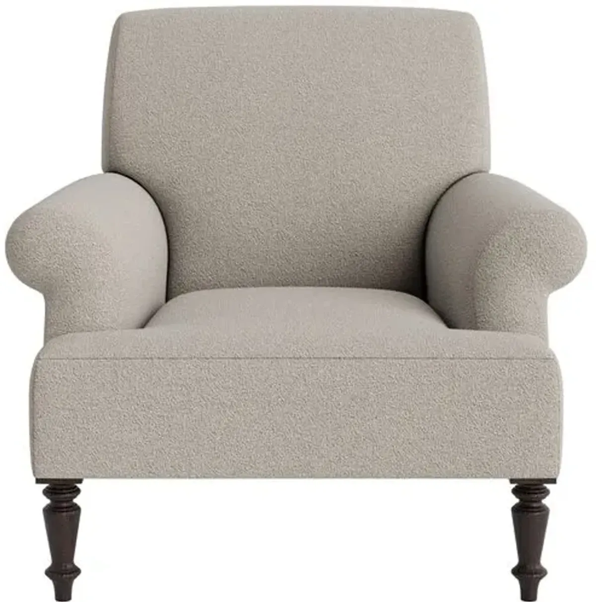 Marth Stewart Grady Chair - Perry Street Boucle - Handcrafted - Gray