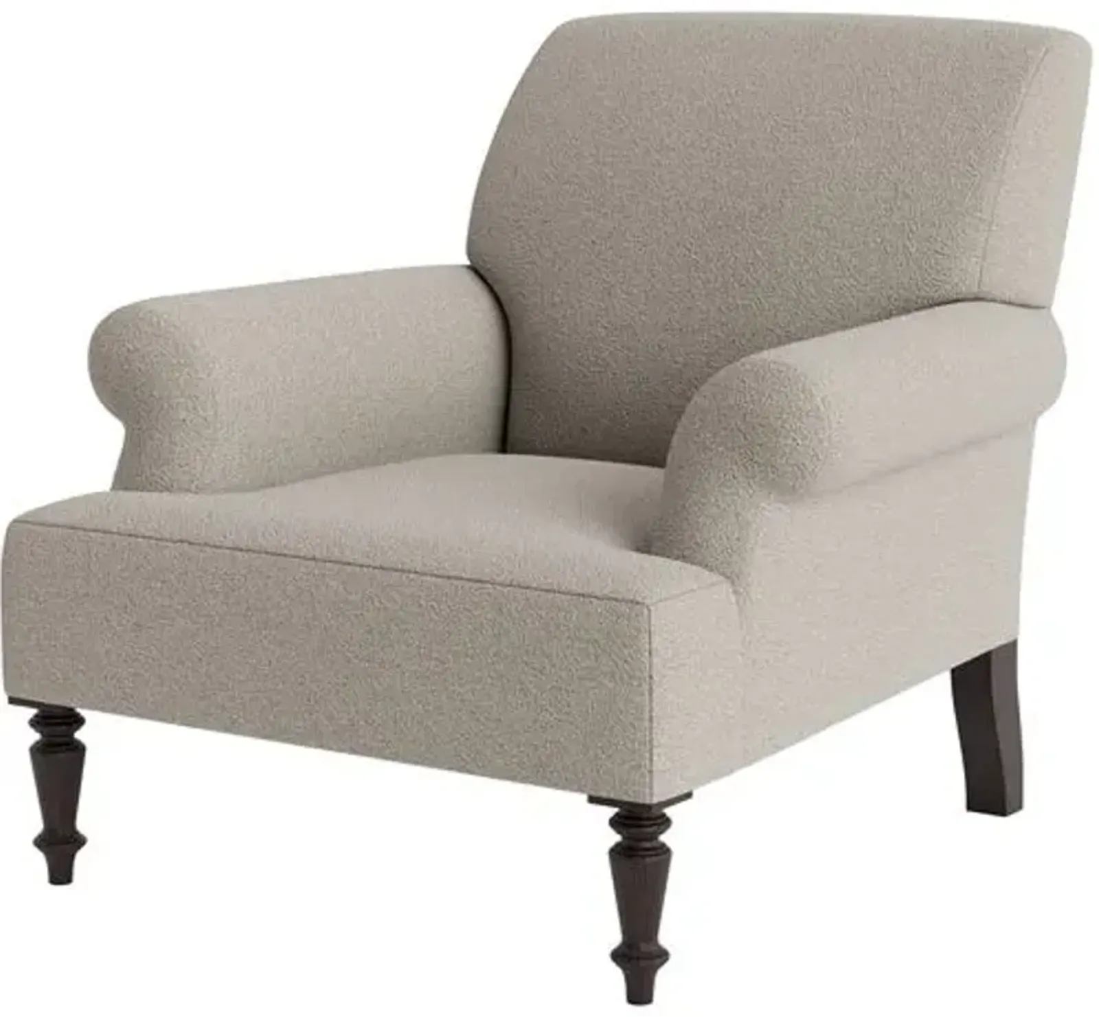 Marth Stewart Grady Chair - Perry Street Boucle - Handcrafted - Gray