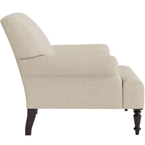 Marth Stewart Grady Chair - Perry Street Boucle - Handcrafted - Brown