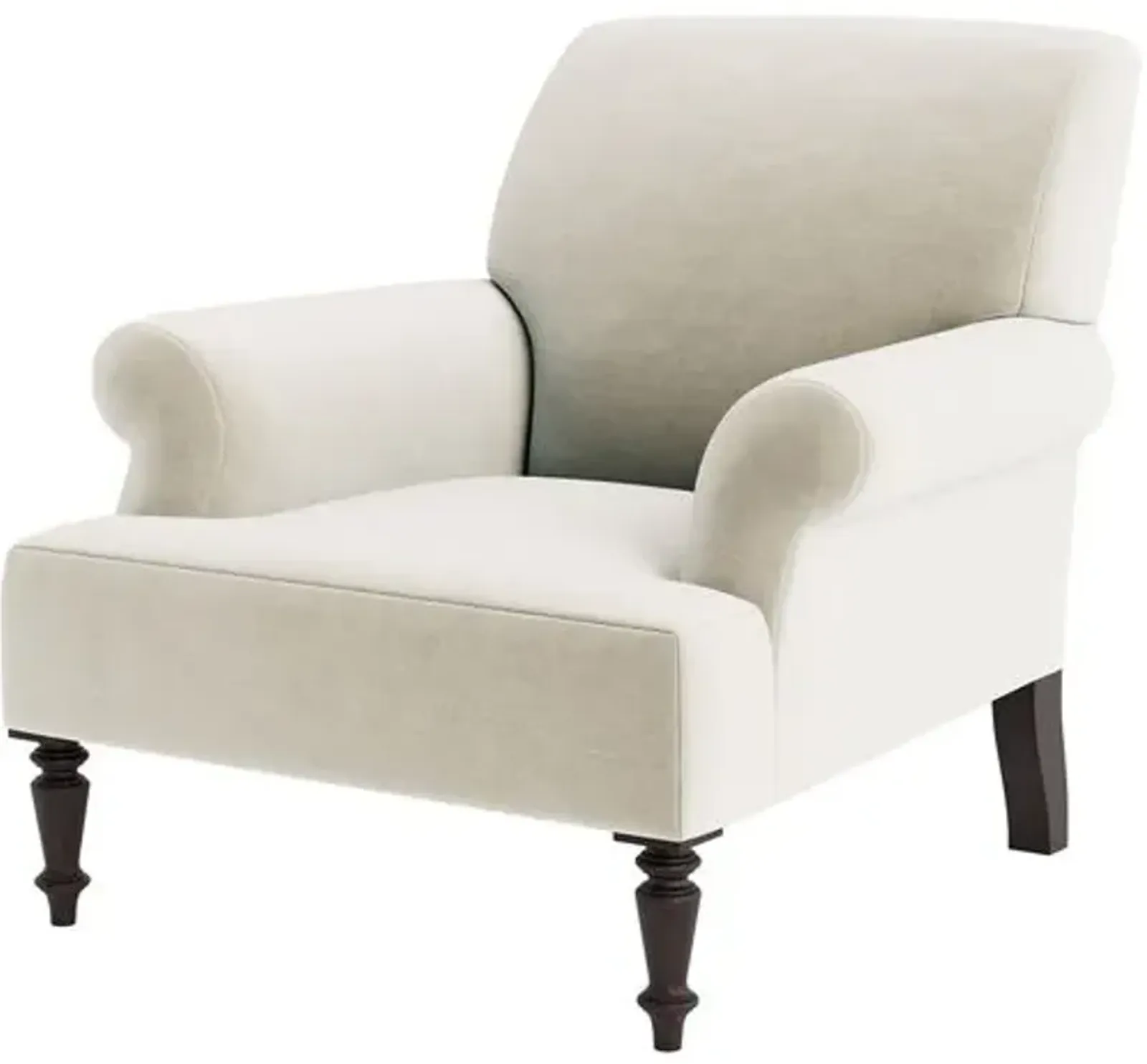 Marth Stewart Grady Chair - Perry Street Velvet - Handcrafted - Beige