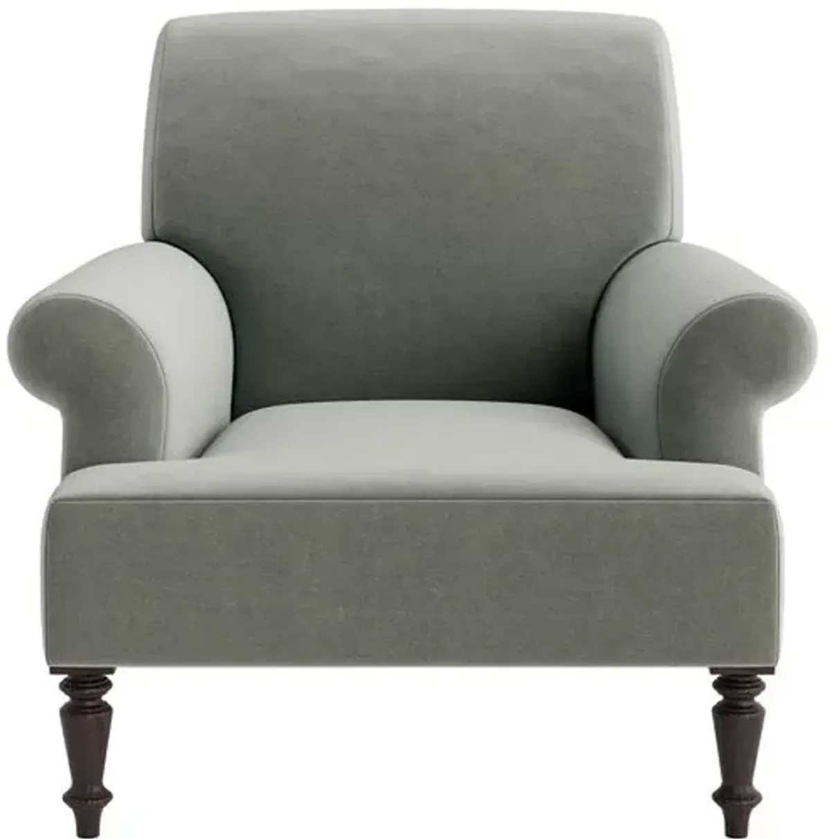 Marth Stewart Grady Chair - Perry Street Velvet - Handcrafted - Green