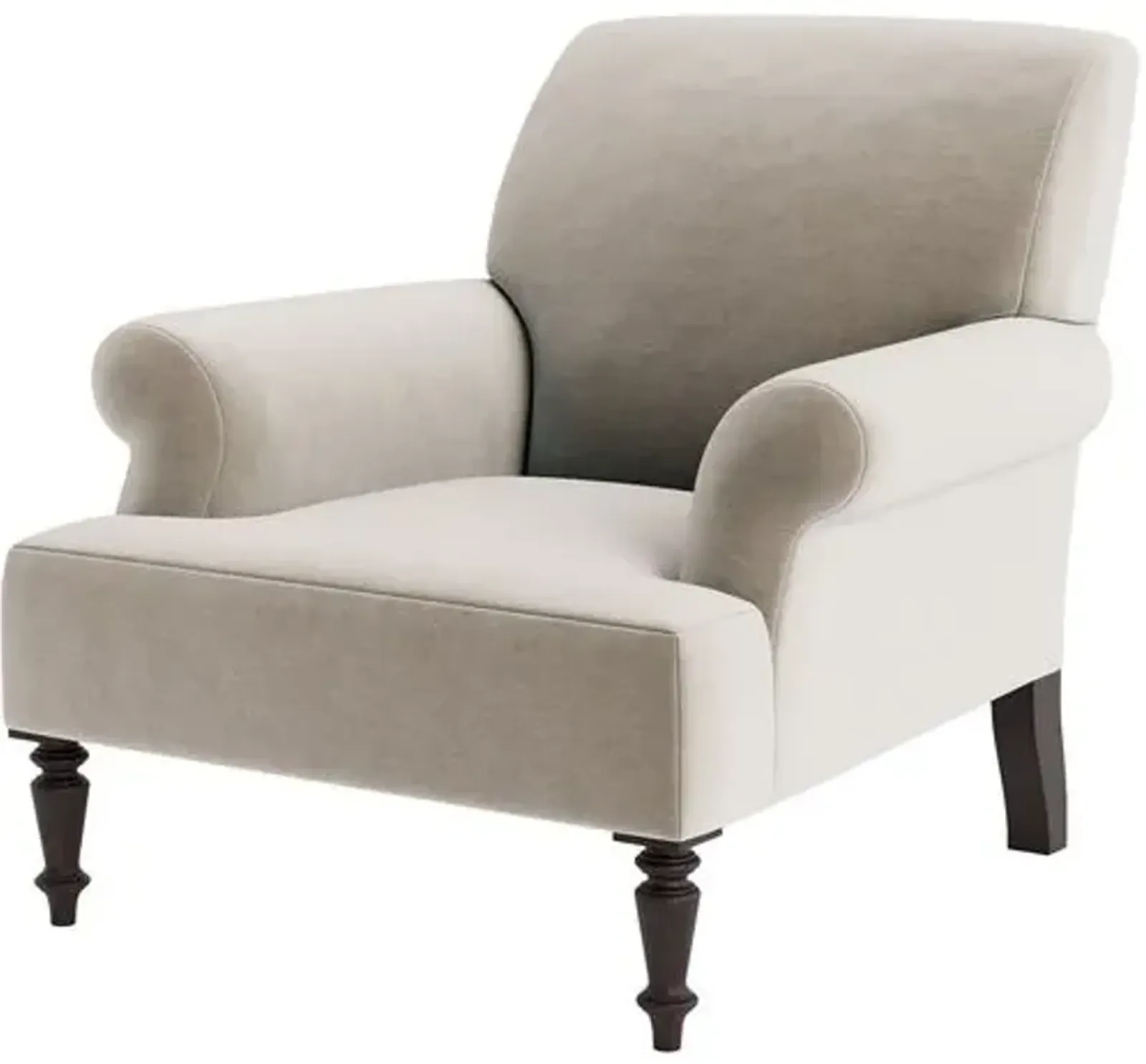 Marth Stewart Grady Chair - Perry Street Velvet - Handcrafted - Brown