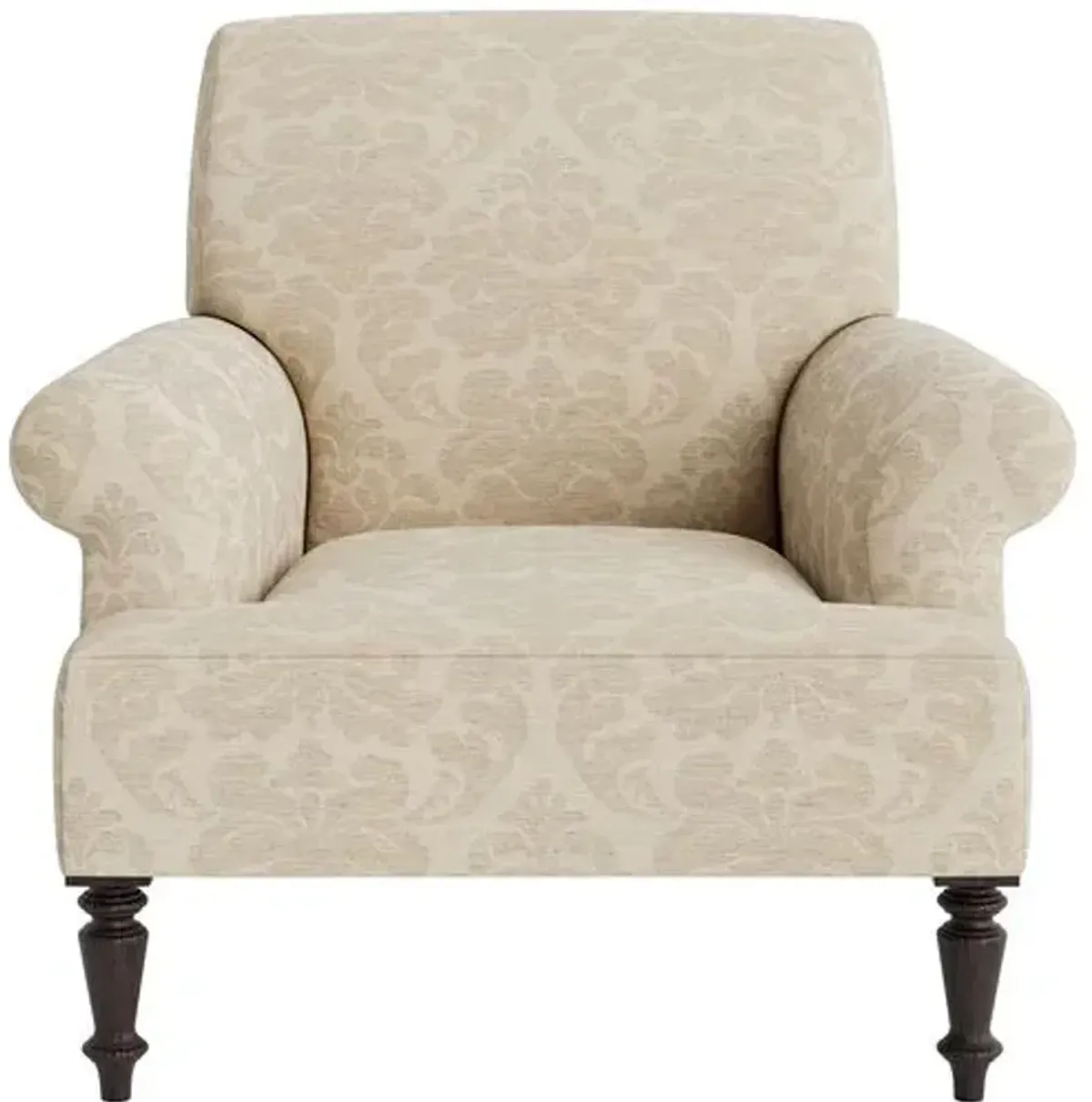 Marth Stewart Grady Chair - Skylands Damask - Handcrafted - Brown