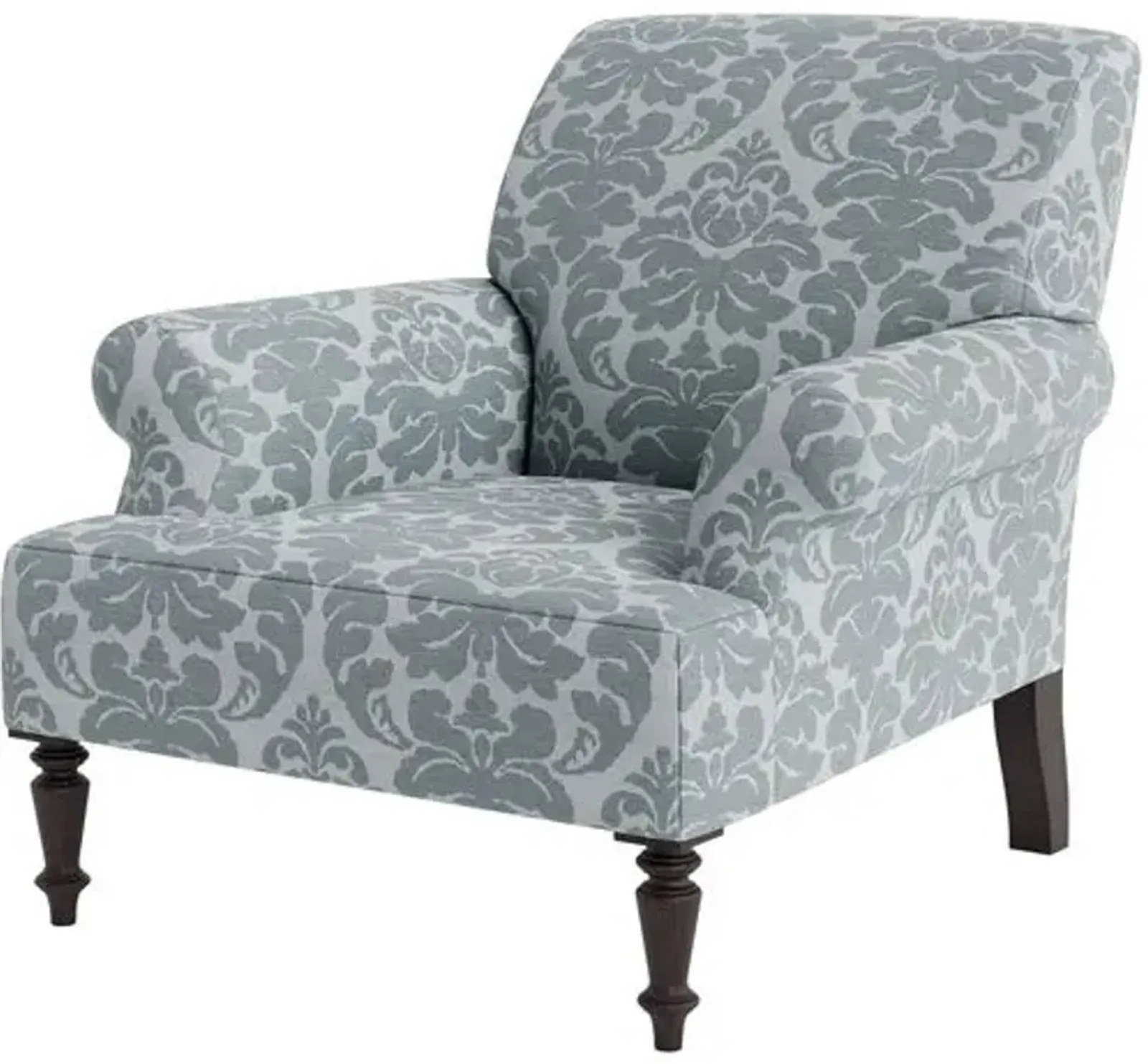 Marth Stewart Grady Chair - Skylands Damask - Handcrafted - Blue