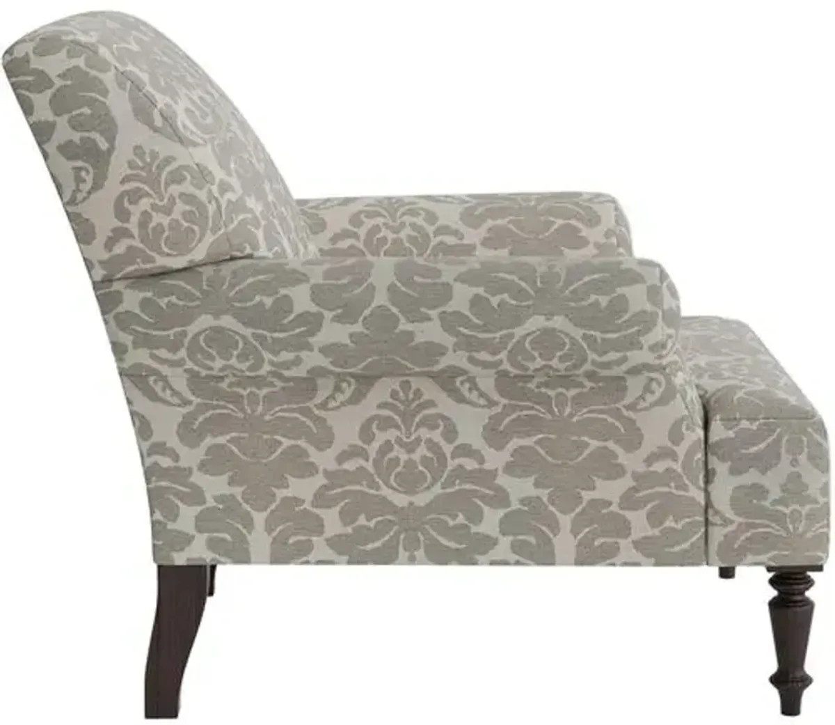 Marth Stewart Grady Chair - Skylands Damask - Handcrafted - Gray