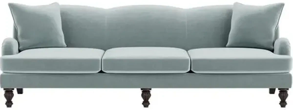 Marth Stewart Peyton Sofa - Perry Street Velvet - Handcrafted