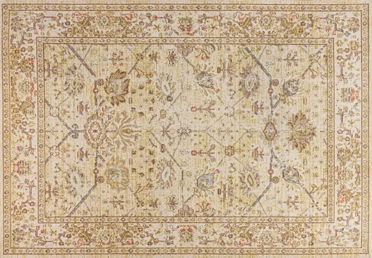 Modern Faded Peshawar Rug