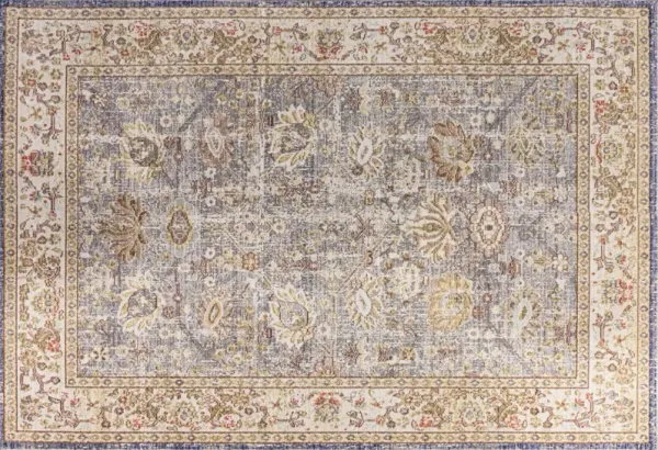 Modern Faded Peshawar Rug