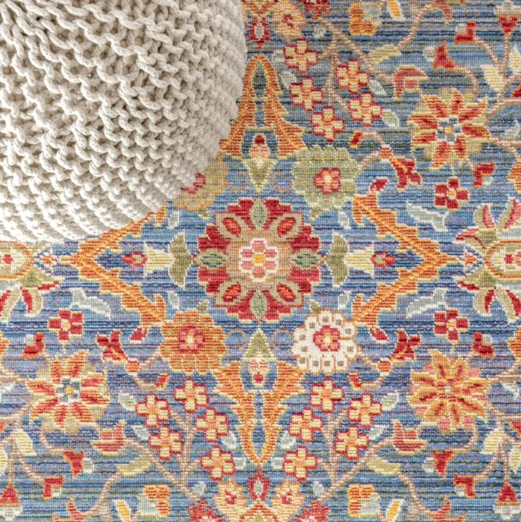 Flower Power Rug Burgundy One Kings Lane | Furniture.com