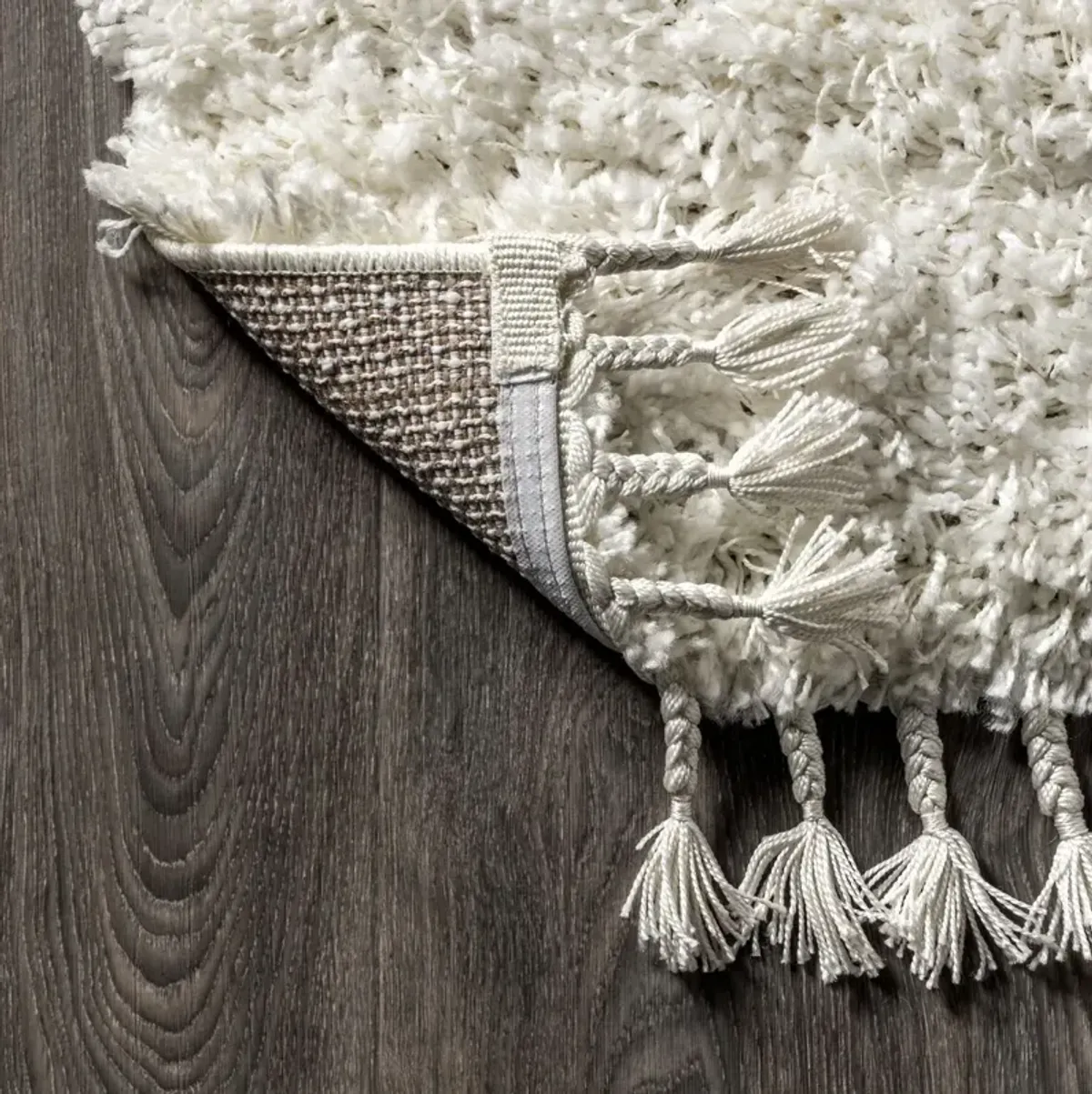 Broome Shag Plush Tassel Rug