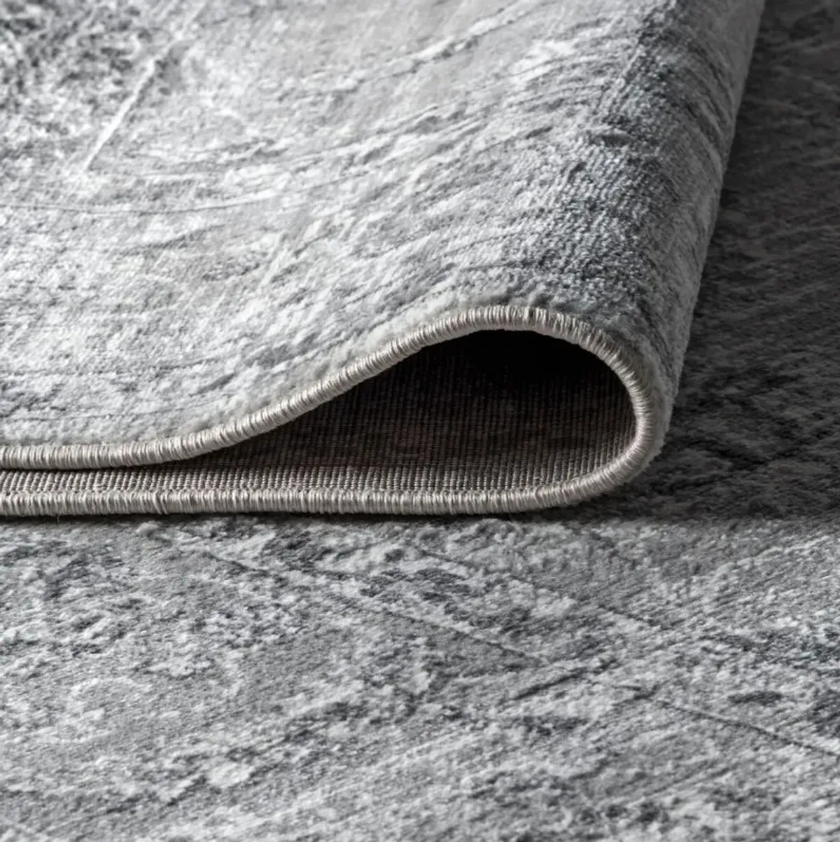 Modern Persian Vintage Rug, Light Grey