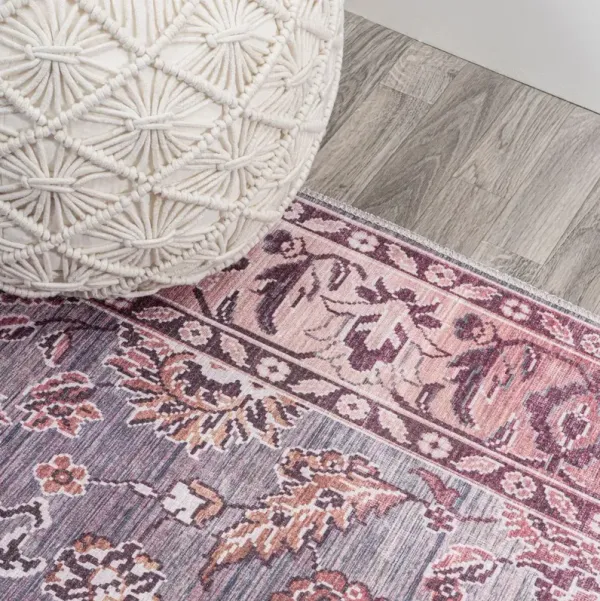 Tori Machine-Washable Rug, Purple