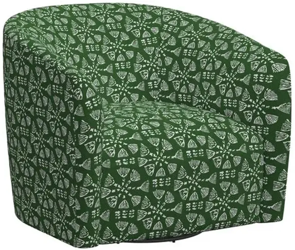 Amrit Swivel Chair - Pratham Green