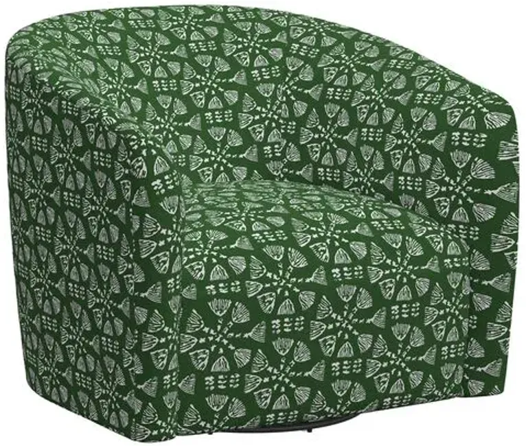 Amrit Swivel Chair - Pratham Green