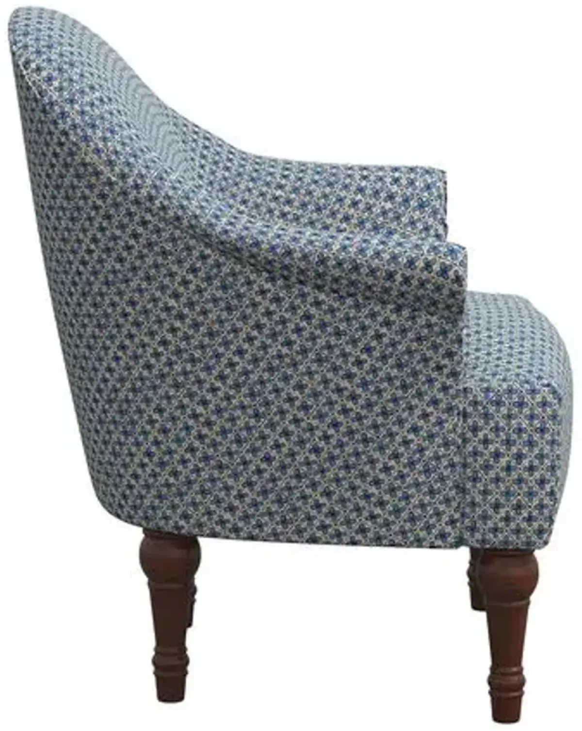 Preeti Accent Chair - Aalap Blue, Comfortable, Durable, Cushioned