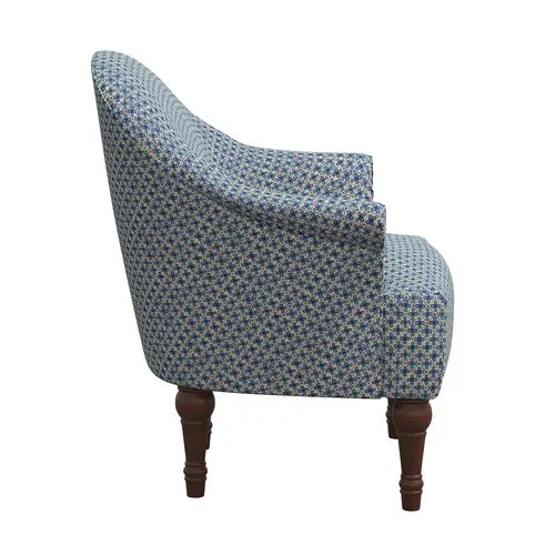 Preeti Accent Chair - Aalap Blue, Comfortable, Durable, Cushioned