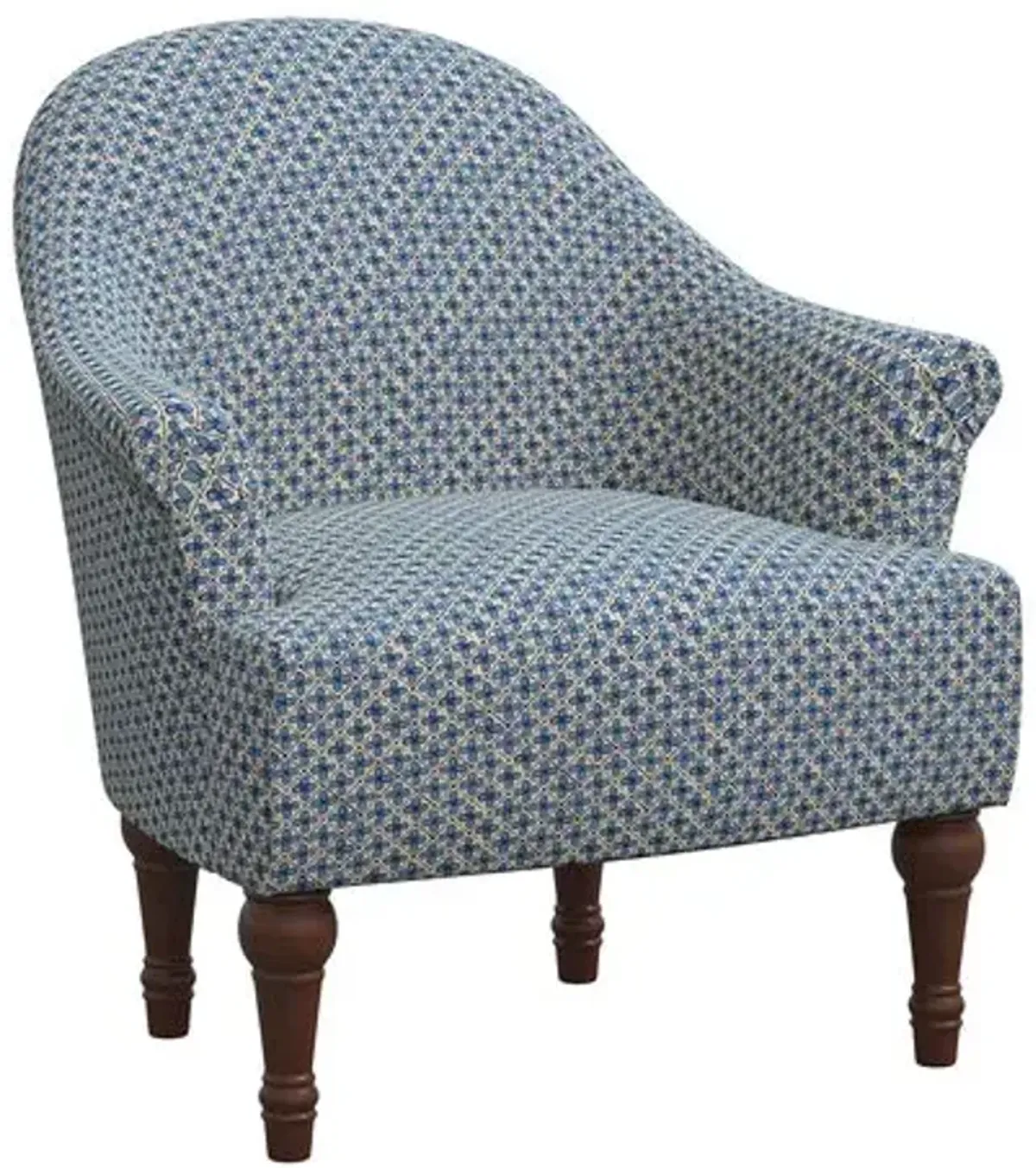 Preeti Accent Chair - Aalap Blue, Comfortable, Durable, Cushioned