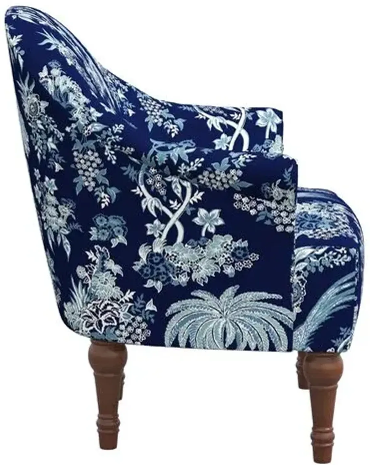 Preeti Accent Chair - Daman Blue, Comfortable, Durable, Cushioned