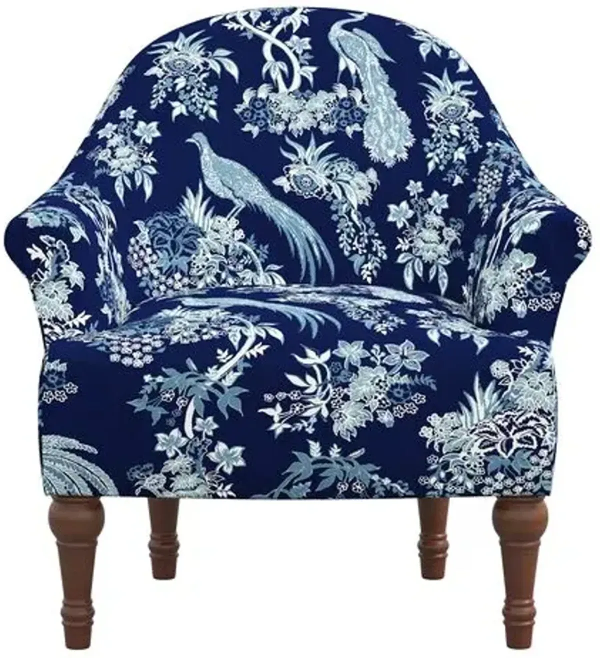 Preeti Accent Chair - Daman Blue, Comfortable, Durable, Cushioned