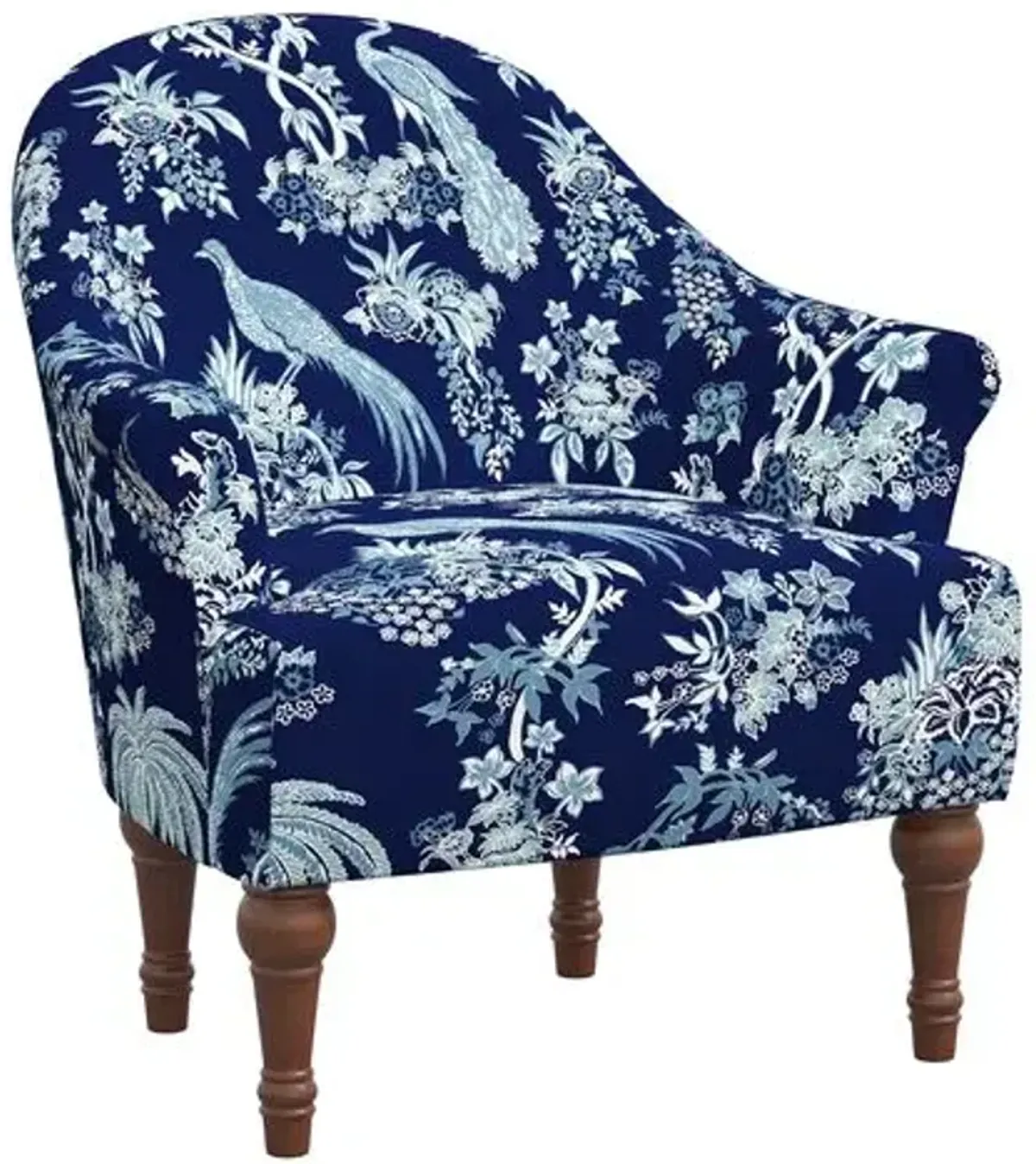 Preeti Accent Chair - Daman Blue, Comfortable, Durable, Cushioned