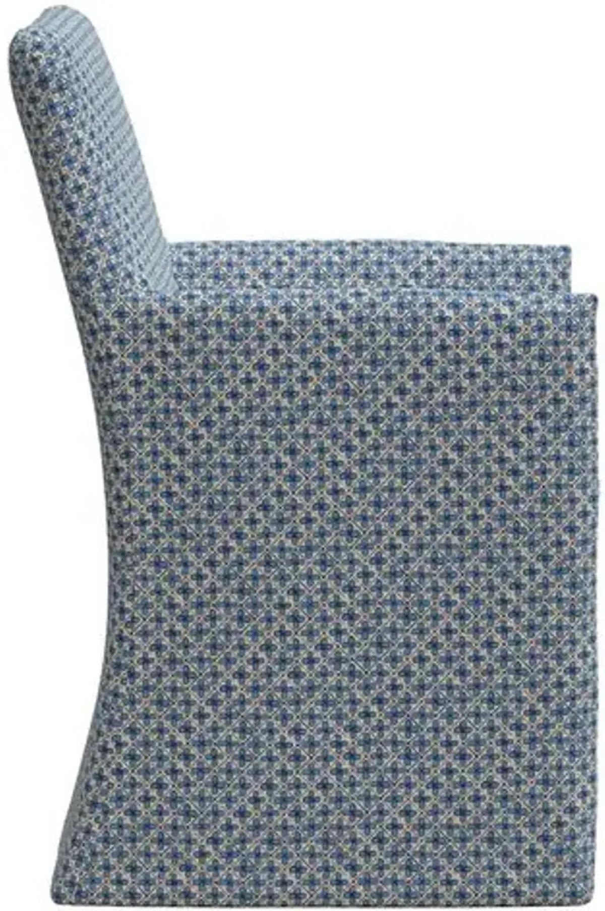 Rekha Slipcover Dining Chair - Aalap - Blue