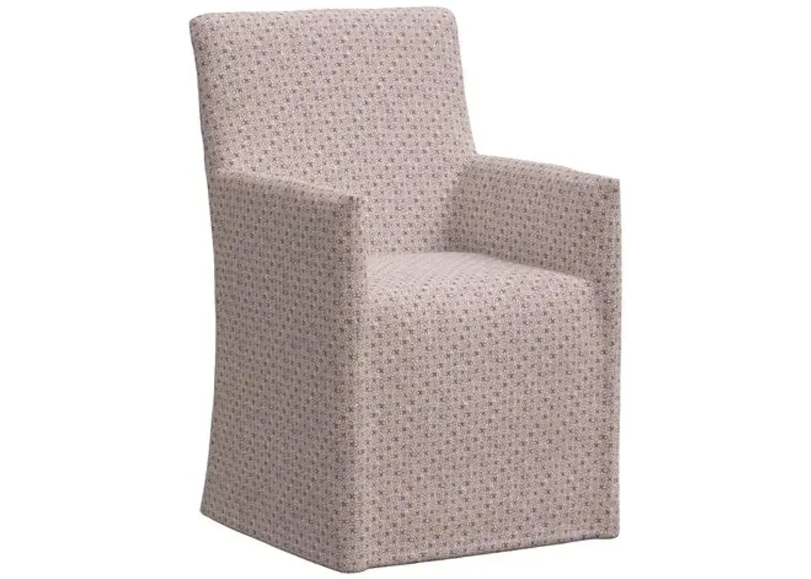 Rekha Slipcover Dining Chair - Aalap - Purple