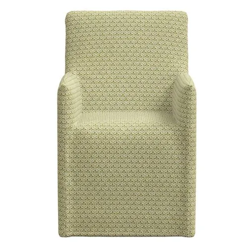 Rekha Slipcover Dining Chair - Sadhil - Green