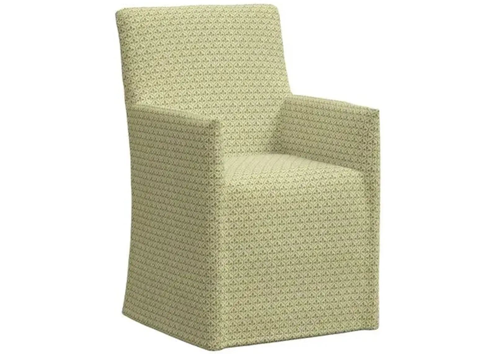 Rekha Slipcover Dining Chair - Sadhil - Green