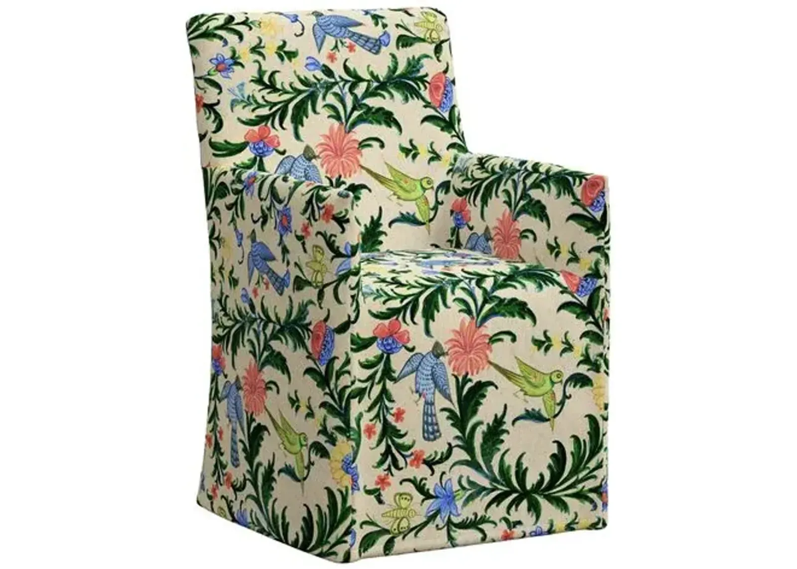 Rekha Slipcover Dining Chair - Trayi Multi