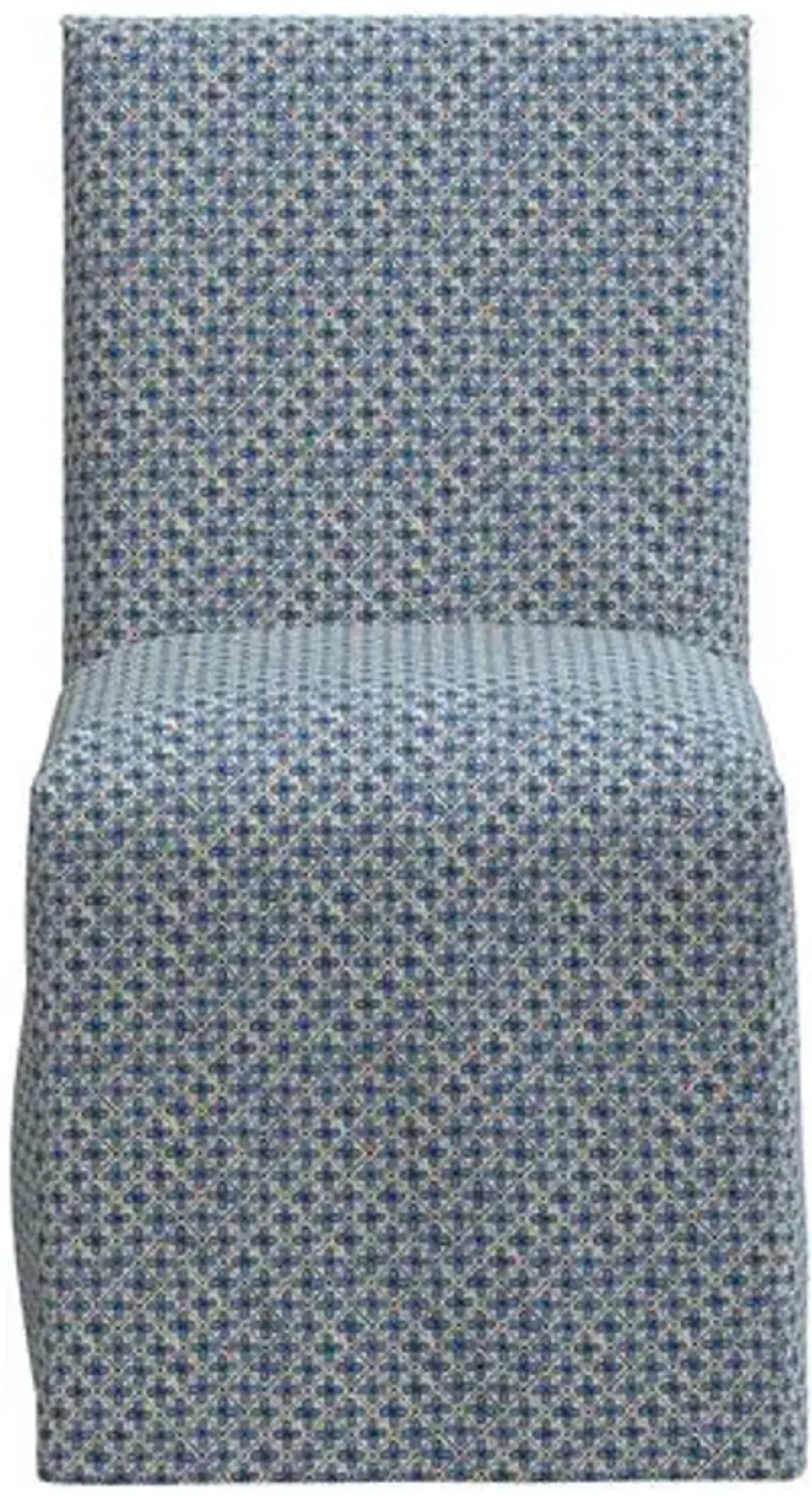 Sadia Slipcover Chair - Aalap - Blue