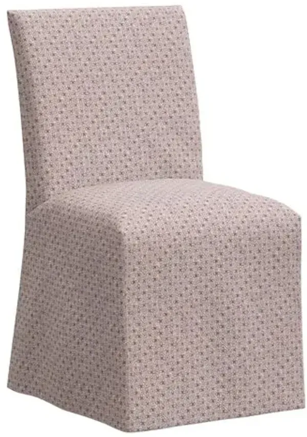 Sadia Slipcover Chair - Aalap - Purple