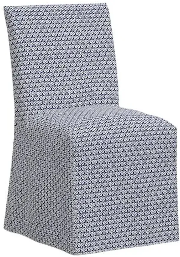 Sadia Slipcover Chair - Sadhil - Blue
