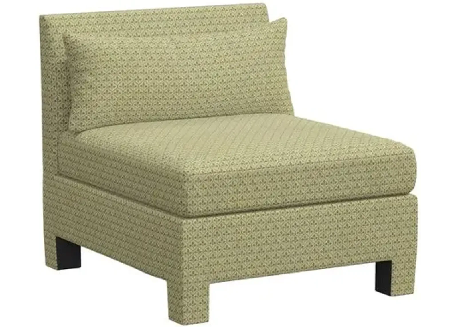 Sameera Armless Chair - Sadhil Moss - Green