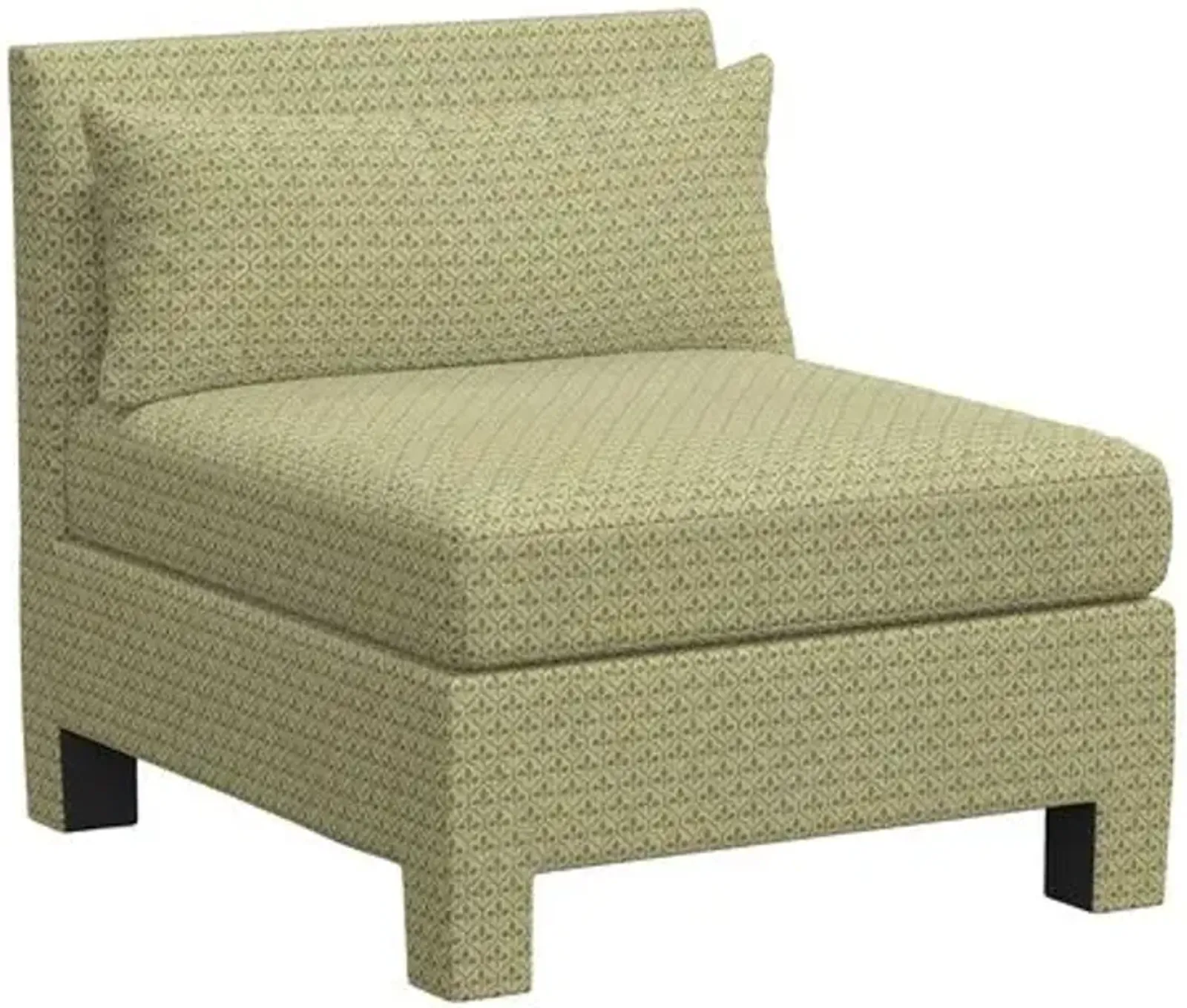 Sameera Armless Chair - Sadhil Moss - Green