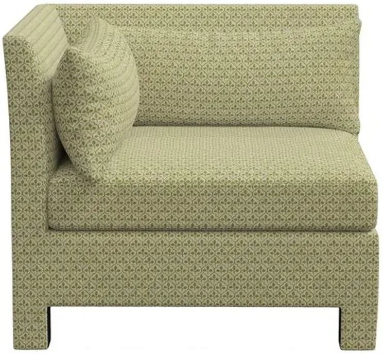 Sameera Corner Chair - Sadhil Moss - Green