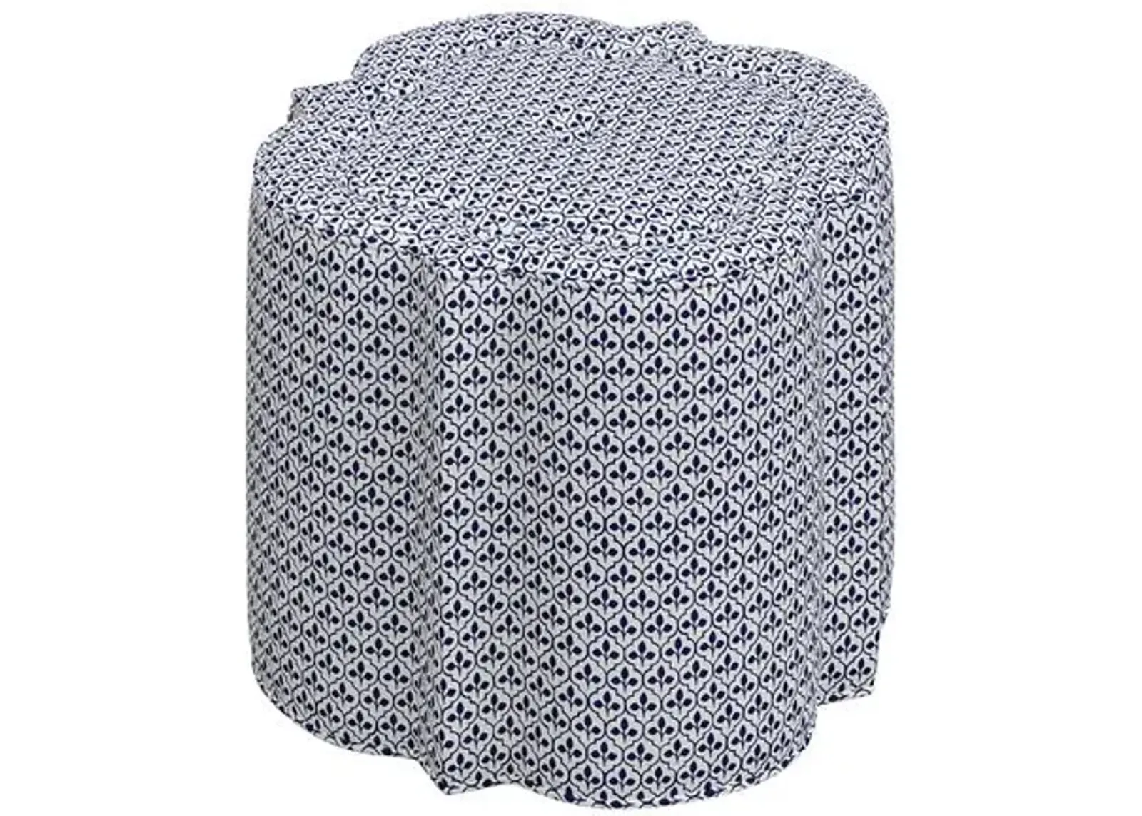 Shiza Ottoman - Sadhil - Blue