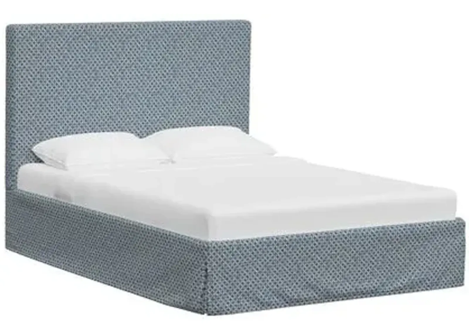 Shona Slipcover Bed - Aalap - Blue