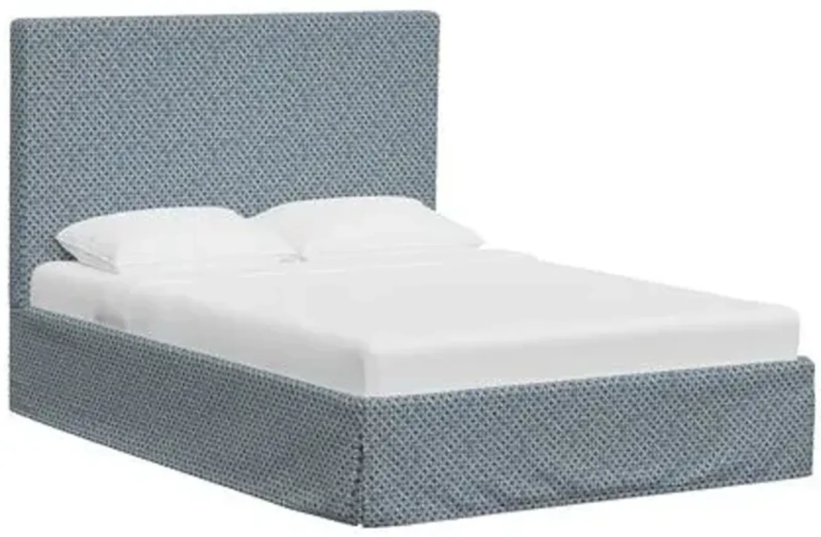 Shona Slipcover Bed - Aalap - Blue