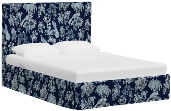 Shona Slipcover Bed, Daman Blue