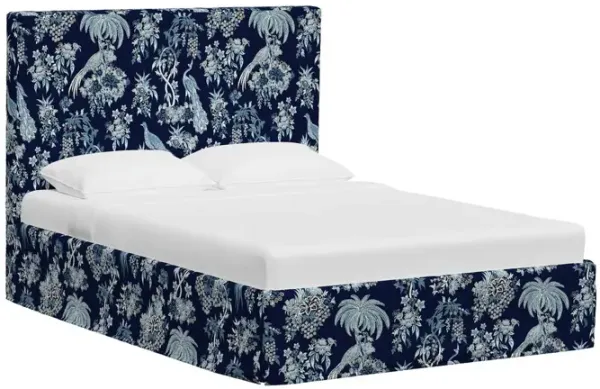 Shona Slipcover Bed, Daman Blue