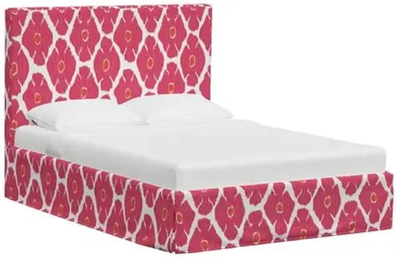 Shona Slipcover Bed - Poppy - Pink