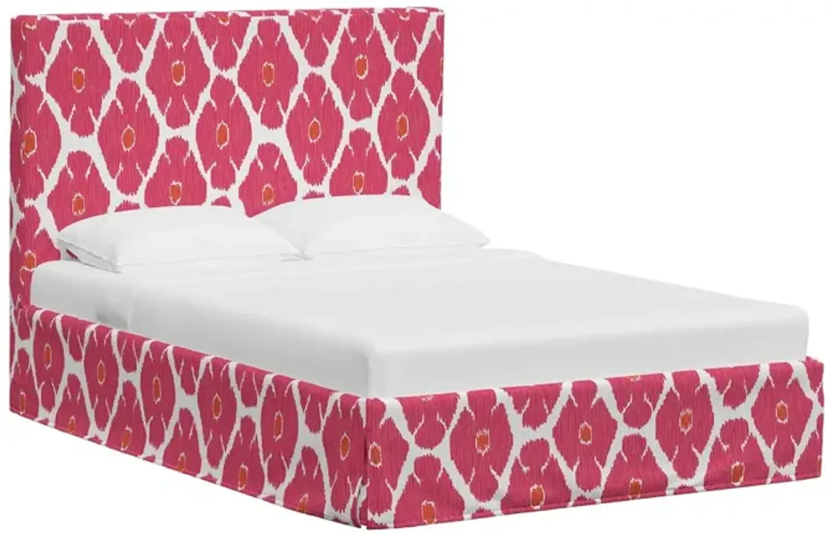 Shona Slipcover Bed, Poppy