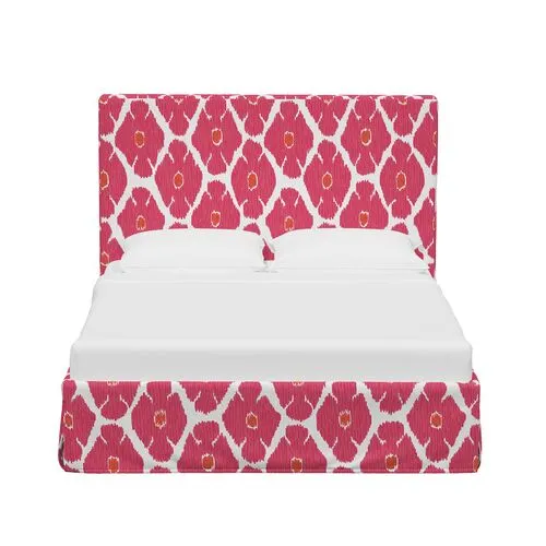 Shona Slipcover Bed - Poppy - Pink