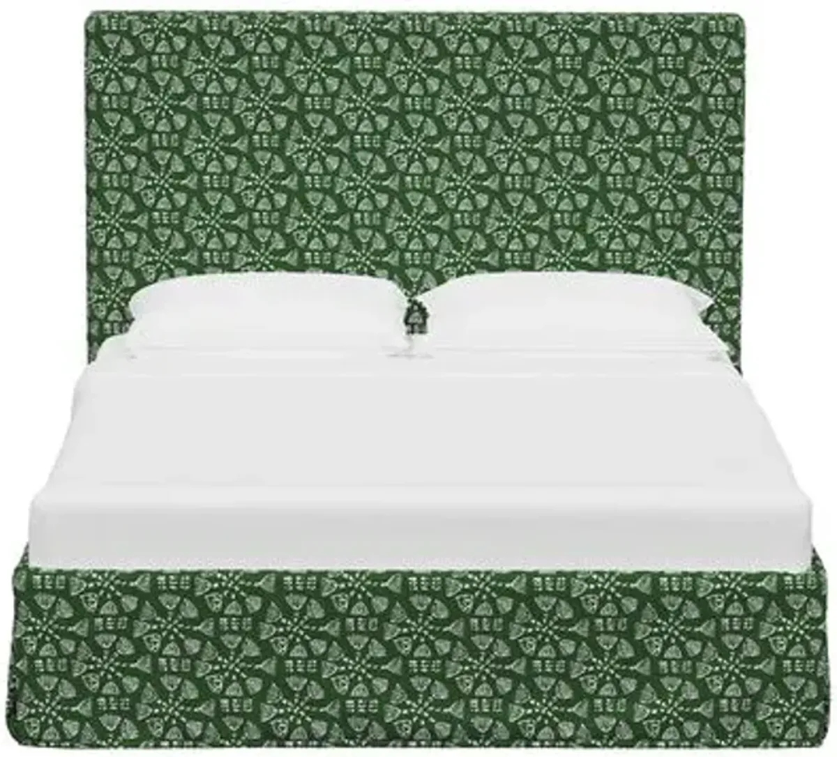 Shona Slipcover Bed - Pratham Green