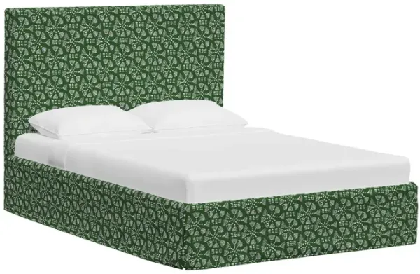 Shona Slipcover Bed, Pratham Green