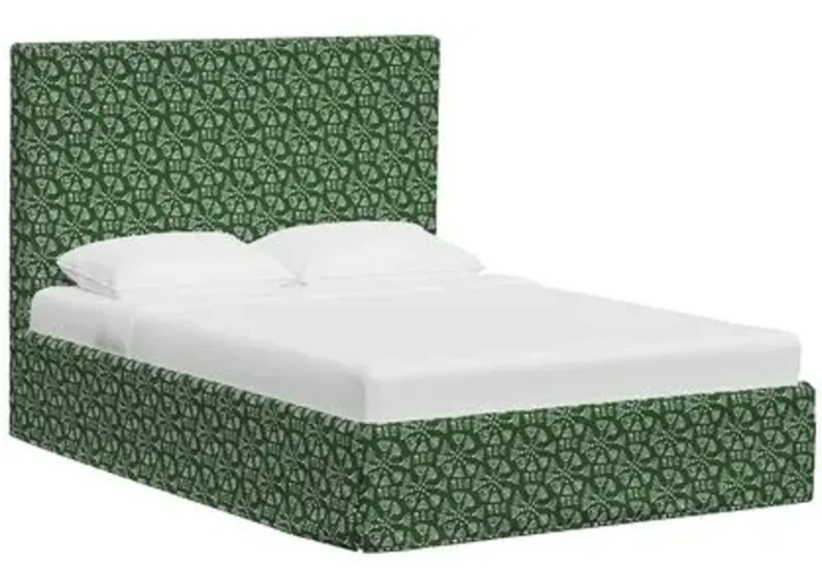 Shona Slipcover Bed - Pratham Green