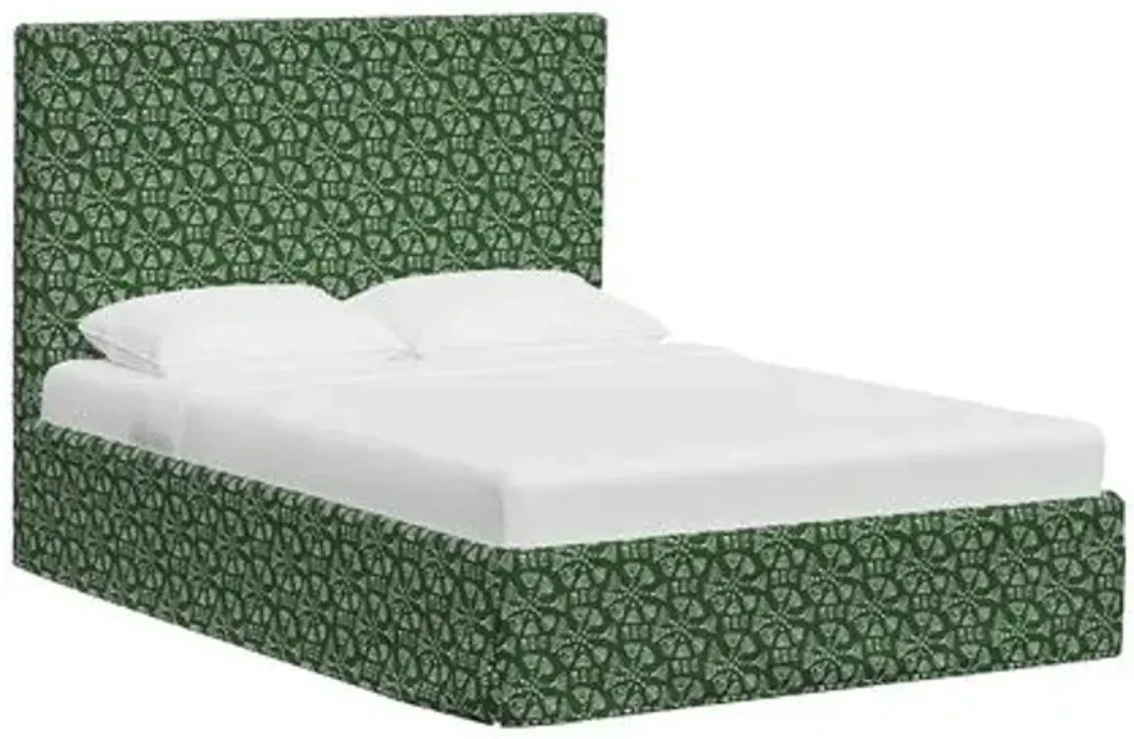 Shona Slipcover Bed - Pratham Green