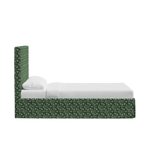 Shona Slipcover Bed - Pratham Green