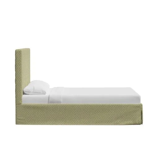 Shona Slipcover Bed - Sadhil - Green