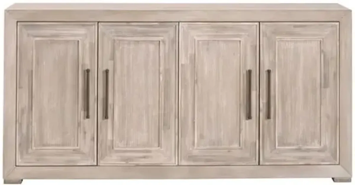 Louise Media Sideboard - Natural Gray Acacia